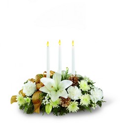 The FTD Season's Glow Centerpiece from Victor Mathis Florist in Louisville, KY